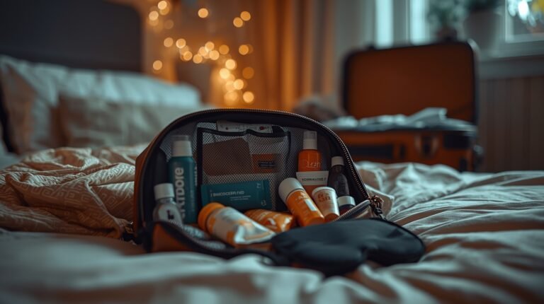 Necessaire de fim de ano: o que não pode faltar no seu kit de autocuidado para viagens, festas e recuperação pós-ceia